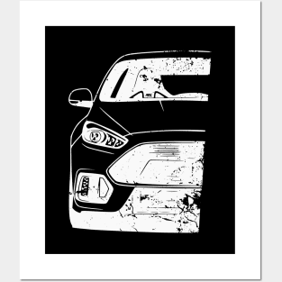 Focus RS Rallye JDM Tuning Car Rally Posters and Art